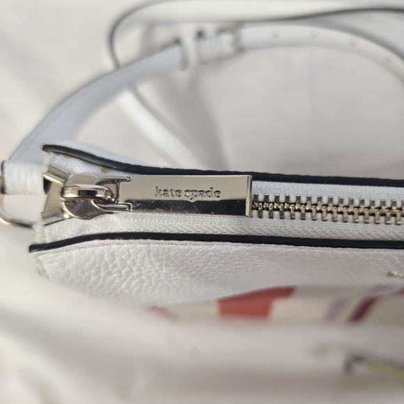 Kate spade Leila Triple gusset Leather canvas crossbody - Picture 5 of 7